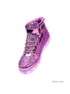 LED Light Up High Top Sneakers USB Rechargeable Flashing Dance Shoes